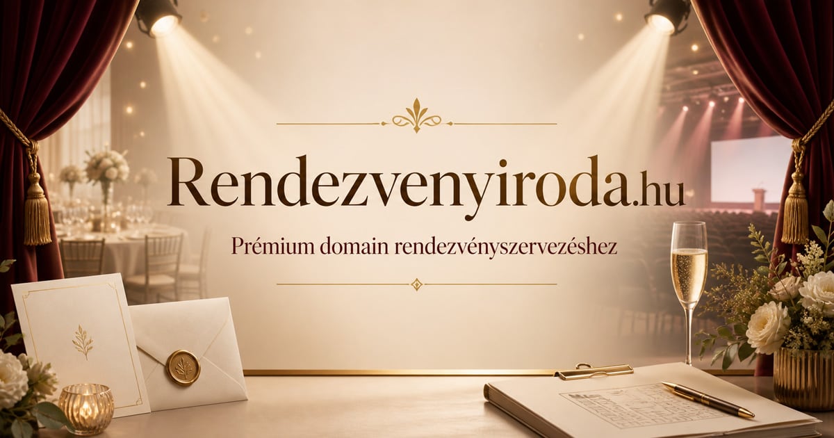 Rendezvenyiroda.hu - igényes domain rendezvényszervező irodához